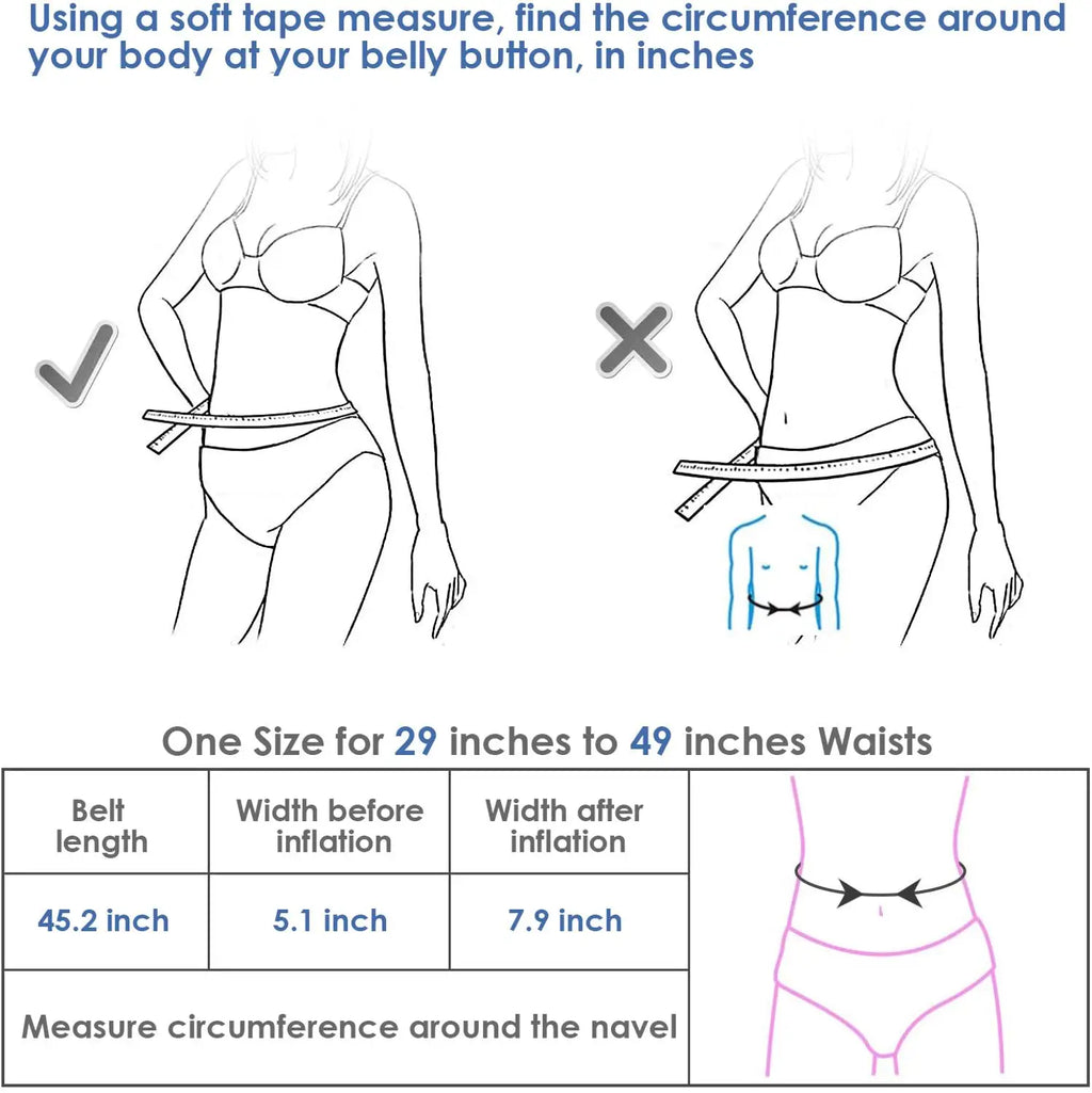 Back Decompression Lumbar Support Belt – Air Traction Waist Brace