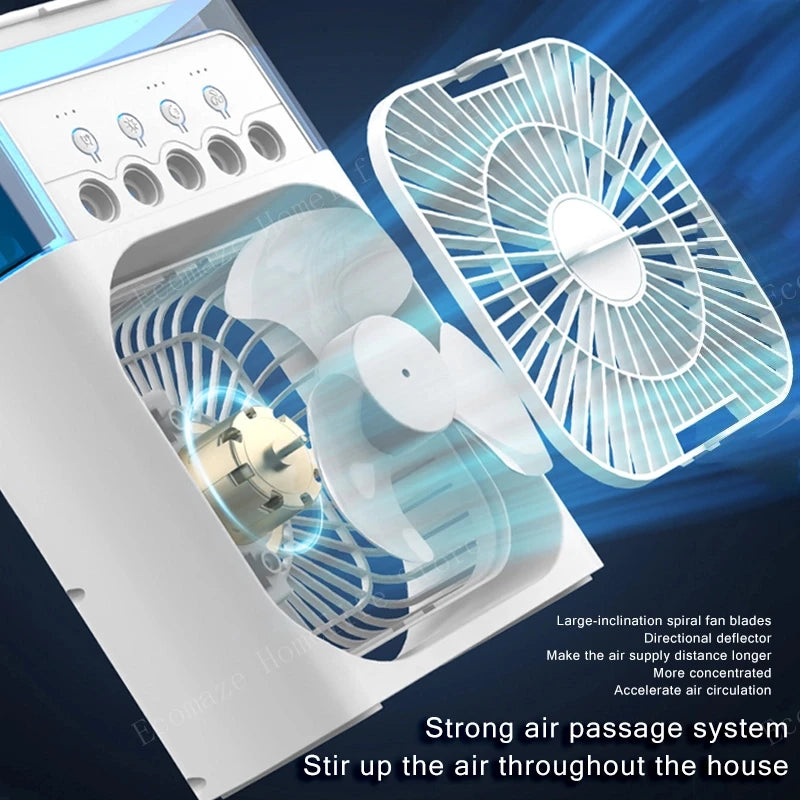 Ventilateur humidificateur portable Xiaomi, climatiseur domestique, petit refroidisseur d'air, hydrorefroidissement, réglage de l'air pour le bureau, ventilateur 3 vitesses, nouveau