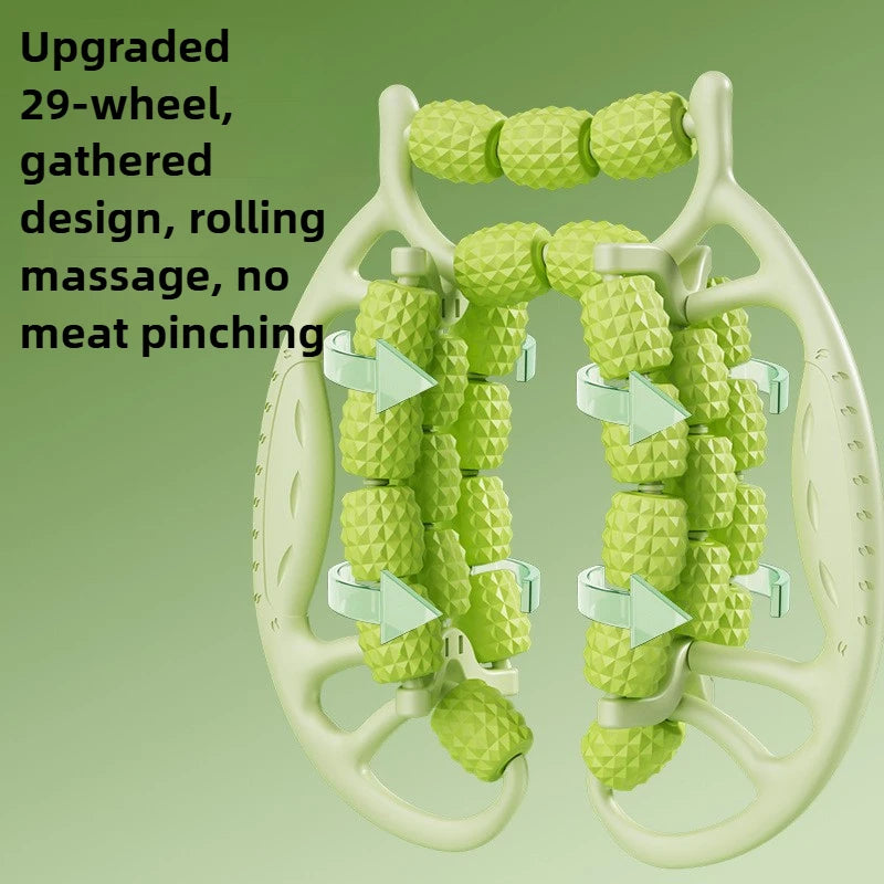 Rouleau de Massage des jambes, 18/23/29 tours, pour mollets, bras, corps amincissant, Anti-Cellulite, masseur magique pour femmes, outil de relaxation des jambes