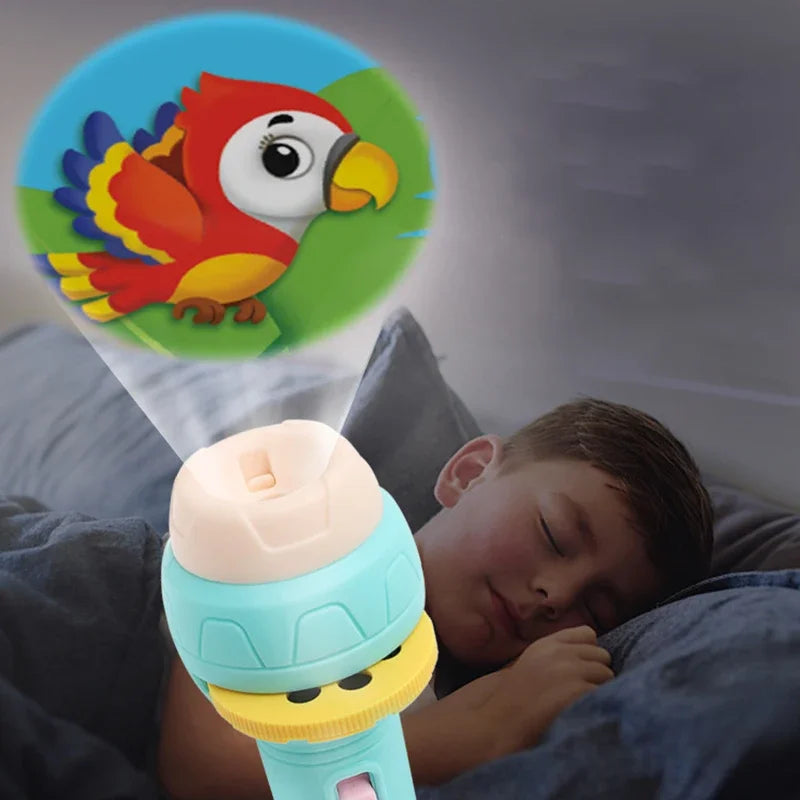 Lampe de poche projecteur lampe torche jouet mignon dessin animé créativité jouet lampe torche lampe de poche projecteur jouet bébé dormir livre d'histoire