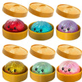 Nouveau lot de 1 à 12 pièces de jouets sensoriels anti-stress en forme de dumpling scintillant avec boîte
