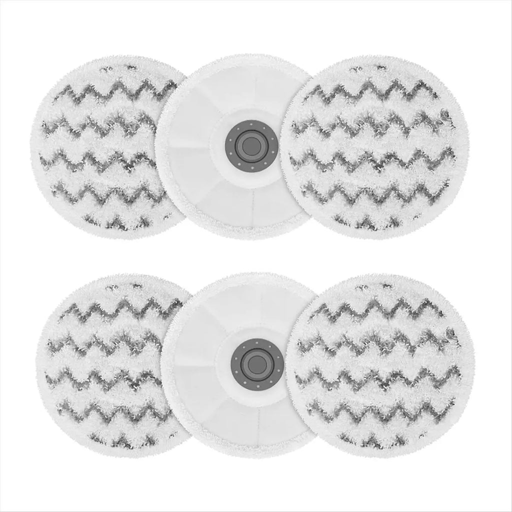 FSLH 6 pièces tampons de vadrouille pour vadrouille à vapeur SmartSteam 3897A 3712C 3712W tampon de remplacement de vadrouille rotative