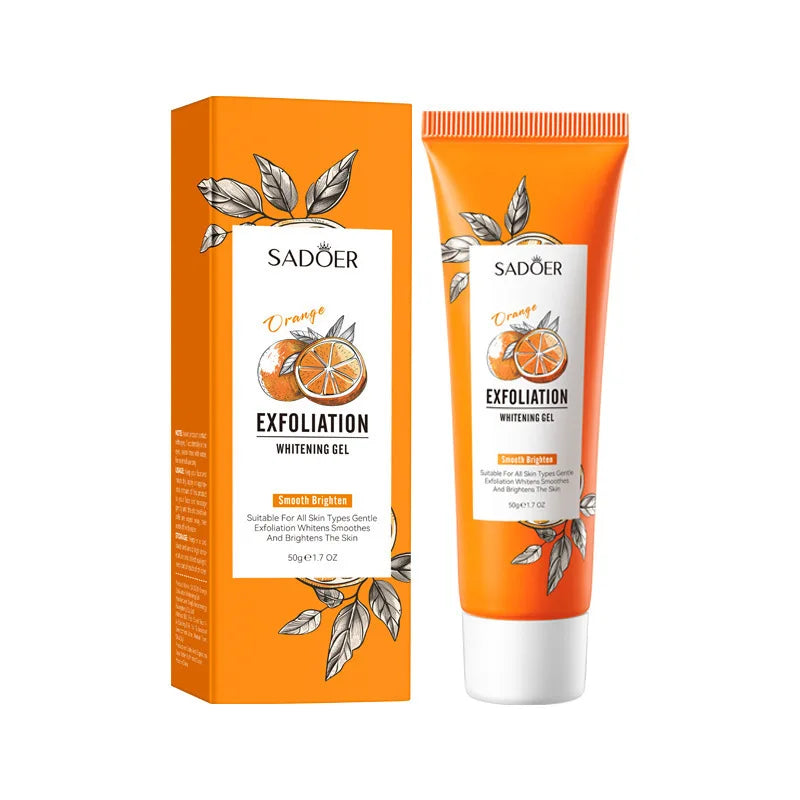 Gel exfoliant Orange pour le visage, gommage hydratant, nourrissant, réparateur, élimination des points noirs, nettoyant pour le visage, cosmétiques coréens