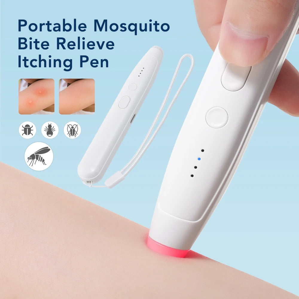 Stylo Portable Rechargeable pour soulager les piqûres d'insectes et les moustiques, anti-démangeaisons, sans produits chimiques, Anti-démangeaison, pour adultes et enfants