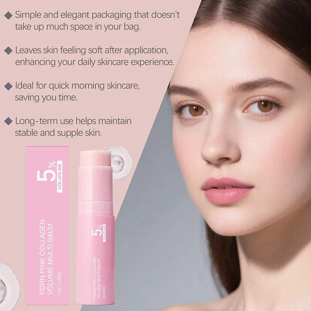 Collagen PDRN Multi Balm Stick with 5% Volufiline – Hydrating & Plumping Skin Car