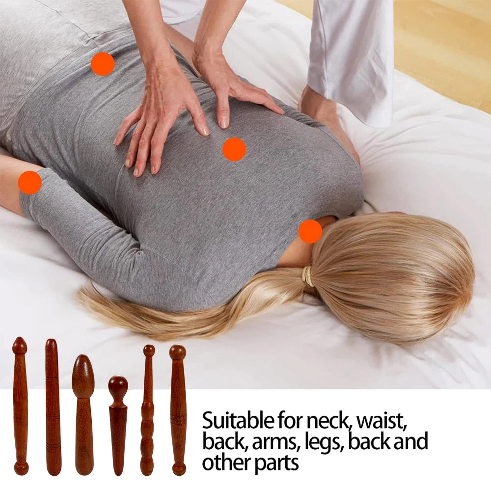 Bâtons de réflexologie en bois, 1 pièce, Massage des pieds et des mains, outils thaïlandais pour le visage, le cou, le dos et la taille, Points de déclenchement