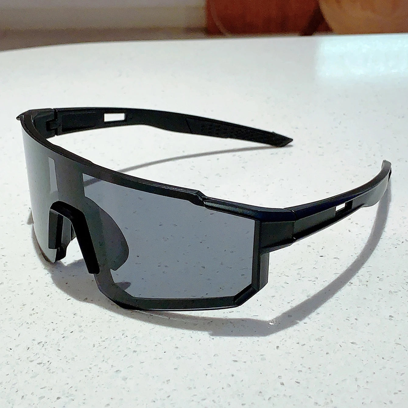 KAMMP lunettes de cyclisme à la mode décor surdimensionné sport pour femmes lunettes de soleil anti UV hommes en plein air marque Design lunettes de soleil pour la randonnée