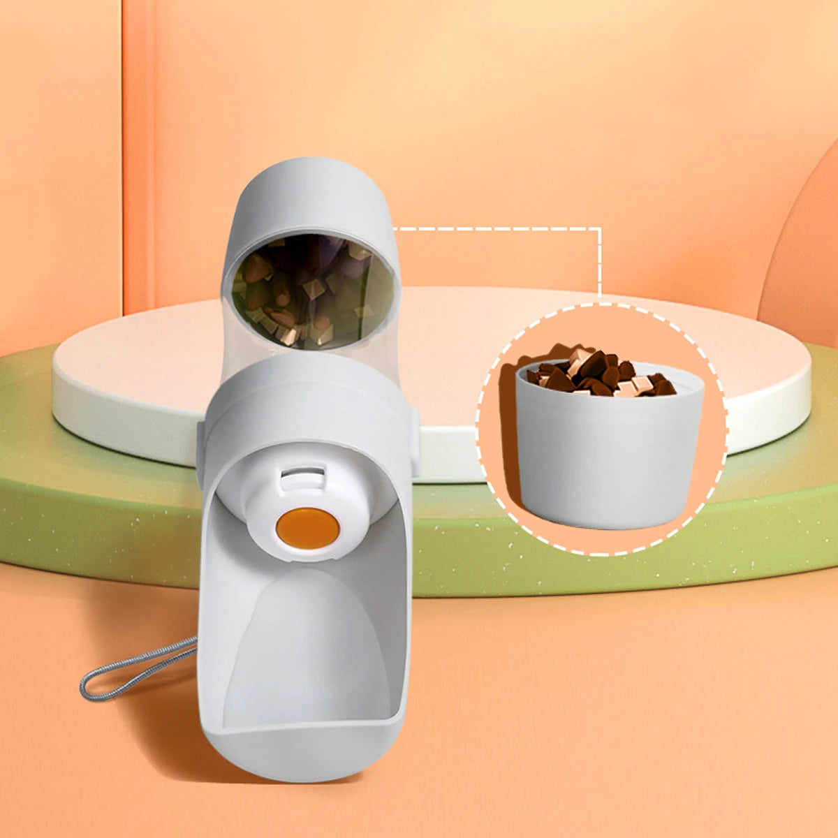 Bouteille d'eau Portable pour chien et chat, avec stockage de nourriture et d'eau, pour chiots, animaux domestiques, bol mangeoire pour chiens, fournitures de voyage en plein air pour animaux de compagnie