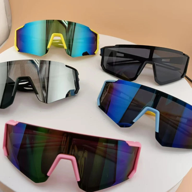 Lunettes de soleil de cyclisme pour enfants, lunettes de soleil d'équitation pour garçons et filles, mode extérieur, coupe-vent, nuances résistantes aux UV