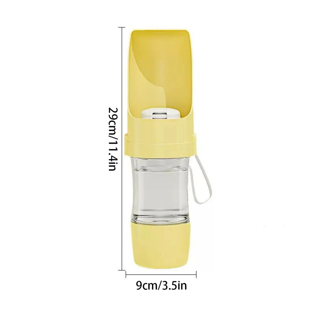 Bouteille d'eau Portable pour chien et chat, avec stockage de nourriture et d'eau, pour chiots, animaux domestiques, bol mangeoire pour chiens, fournitures de voyage en plein air pour animaux de compagnie