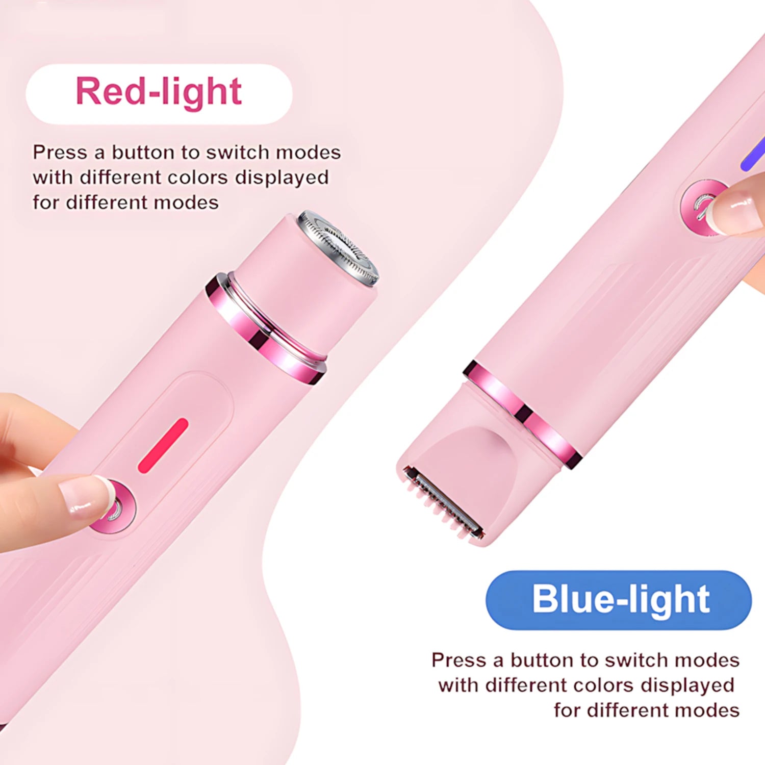 Tondeuse à cheveux électrique pour femme, rasoir 2 en 1 à double tête, pour aisselles, bras, jambes, Bikini, aine, épilateur
