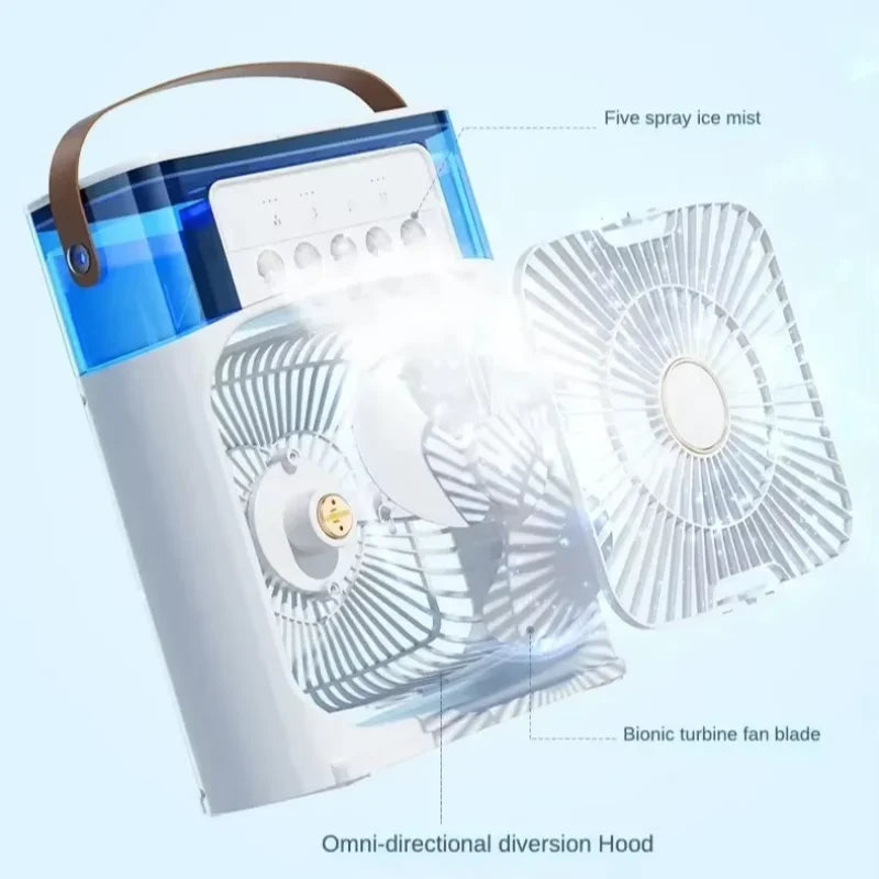 Ventilateur humidificateur portable Xiaomi, climatiseur domestique, petit refroidisseur d'air, hydrorefroidissement, réglage de l'air pour le bureau, ventilateur 3 vitesses, nouveau