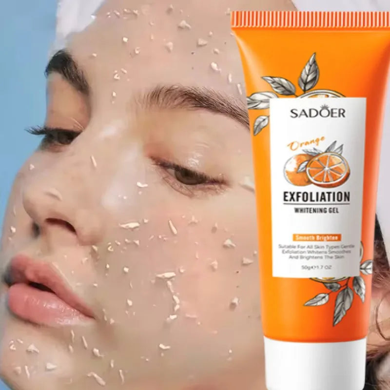 Gel exfoliant Orange pour le visage, gommage hydratant, nourrissant, réparateur, élimination des points noirs, nettoyant pour le visage, cosmétiques coréens