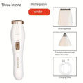 Ensemble d'épilation électrique 3 en 1, tondeuse pour le nez rechargeable par USB, aisselles, poils des jambes, dispositif d'épilation du nez