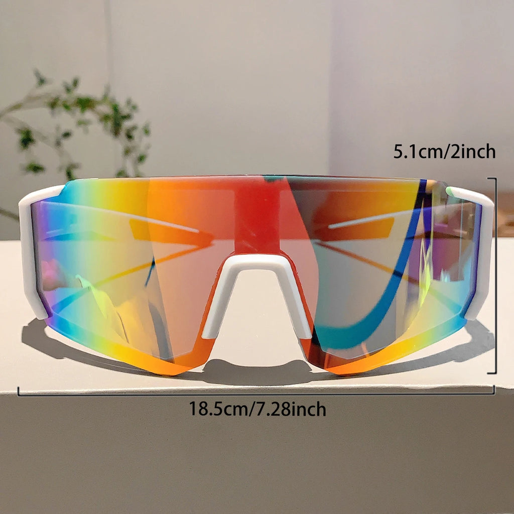KAMMP lunettes de cyclisme à la mode décor surdimensionné sport pour femmes lunettes de soleil anti UV hommes en plein air marque Design lunettes de soleil pour la randonnée