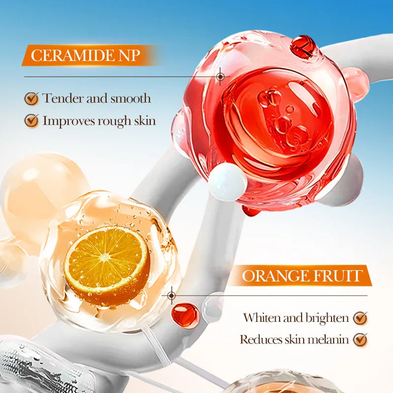 Gel exfoliant Orange pour le visage, gommage hydratant, nourrissant, réparateur, élimination des points noirs, nettoyant pour le visage, cosmétiques coréens