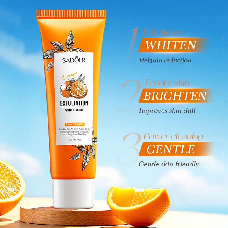 Gel exfoliant Orange pour le visage, gommage hydratant, nourrissant, réparateur, élimination des points noirs, nettoyant pour le visage, cosmétiques coréens