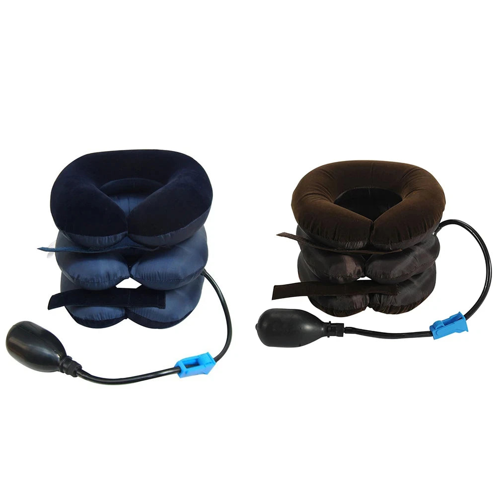 Attelle de traction cervicale gonflable – Soutien pour le cou pour la maison et le bureau
