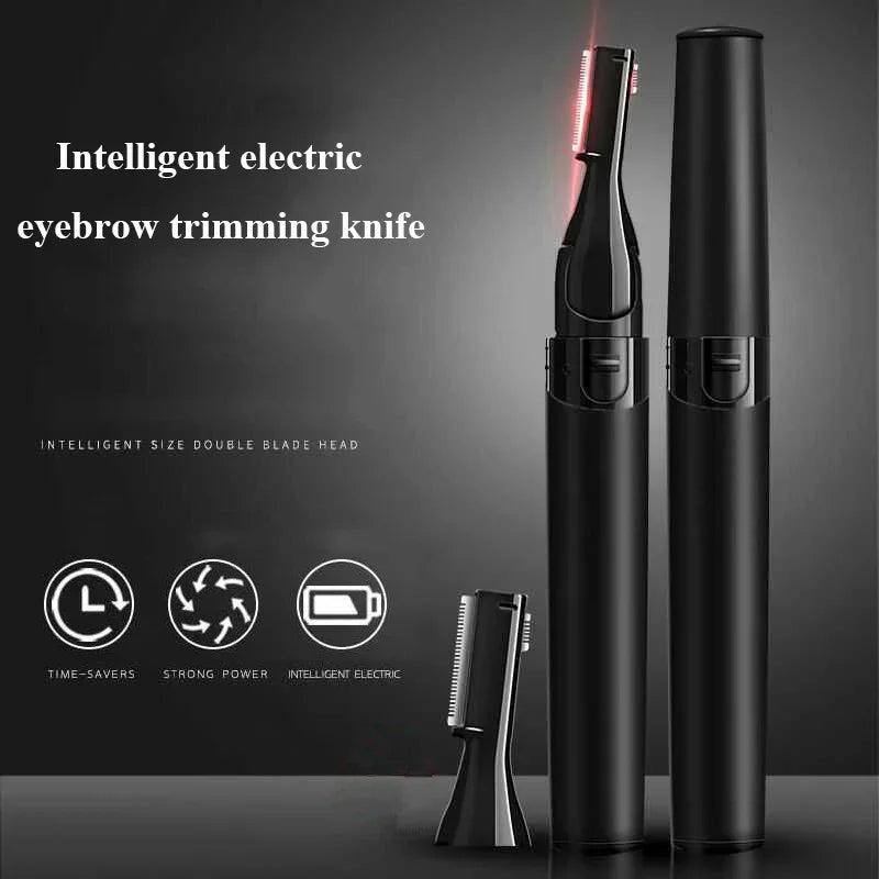 Rasoir de sourcils électrique rasoir de mise en forme des sourcils rasage Portable avec double tête de coupe conception lavable tondeuse à cheveux outils de rasoir