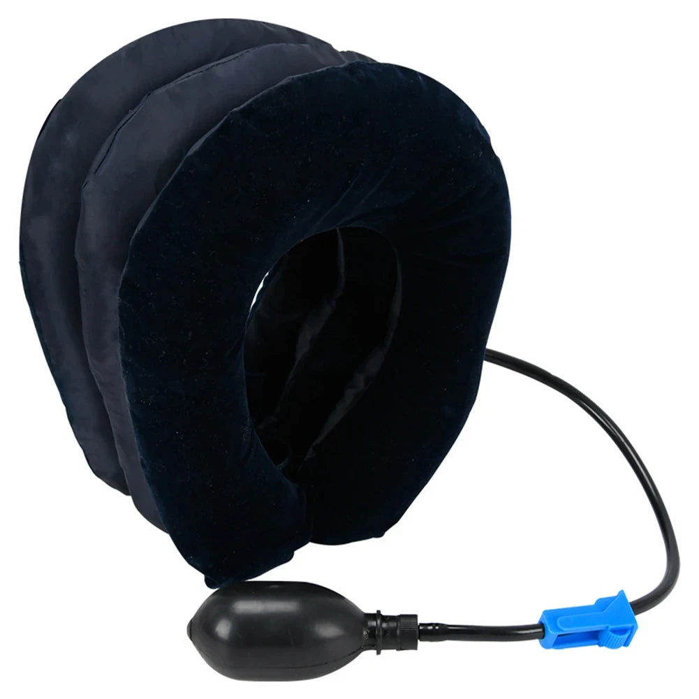 Attelle de traction cervicale gonflable – Soutien pour le cou pour la maison et le bureau