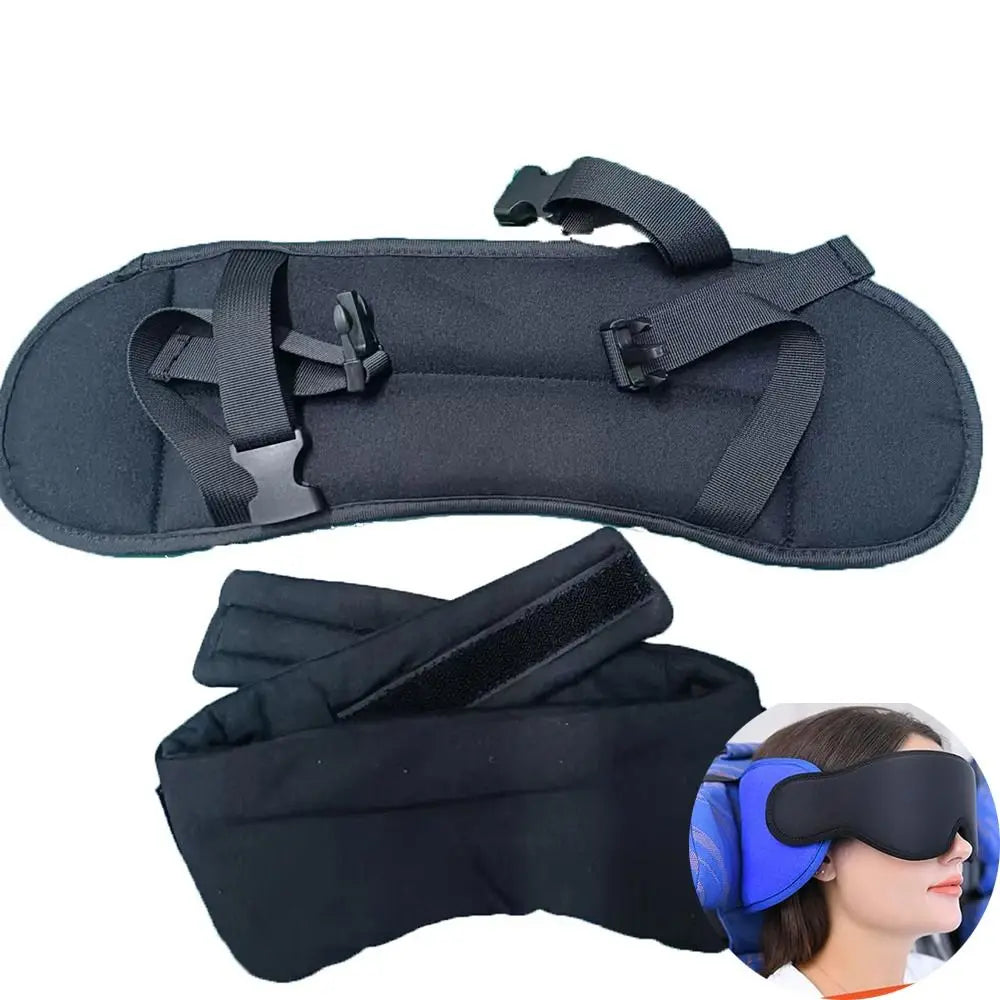 Oreiller de voyage profilé 3D, 100% occultant, masque de sommeil à pression oculaire zéro, doux et réglable, accessoires de voyage pour avion