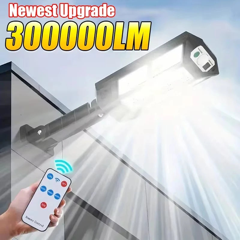 30000LM lampes LED solaires lumières solaires extérieures de capteur de mouvement 3 Modes étanche IP65 lumière de jardin solaire lanterne de cour de rue