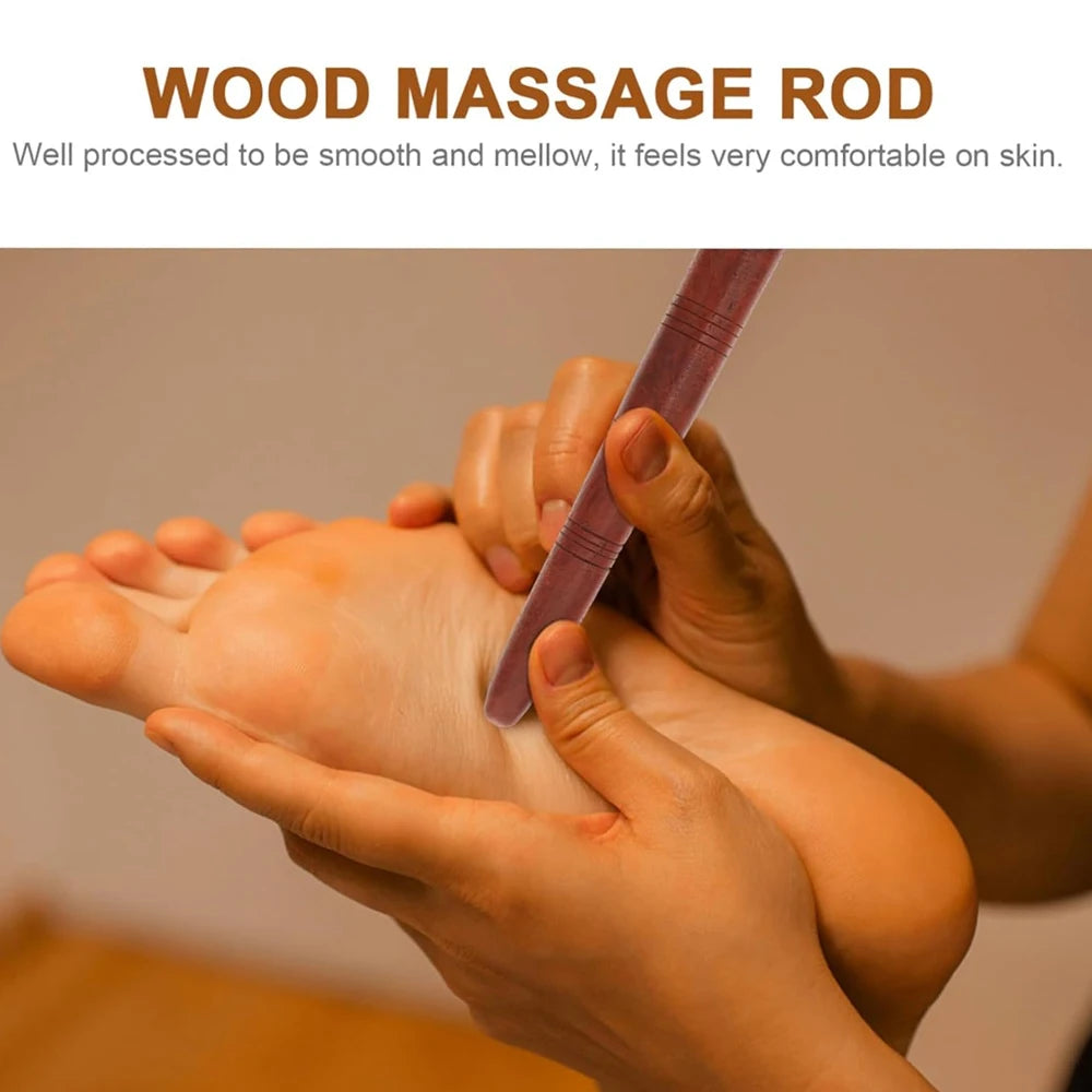 Bâtons de réflexologie en bois, 1 pièce, Massage des pieds et des mains, outils thaïlandais pour le visage, le cou, le dos et la taille, Points de déclenchement