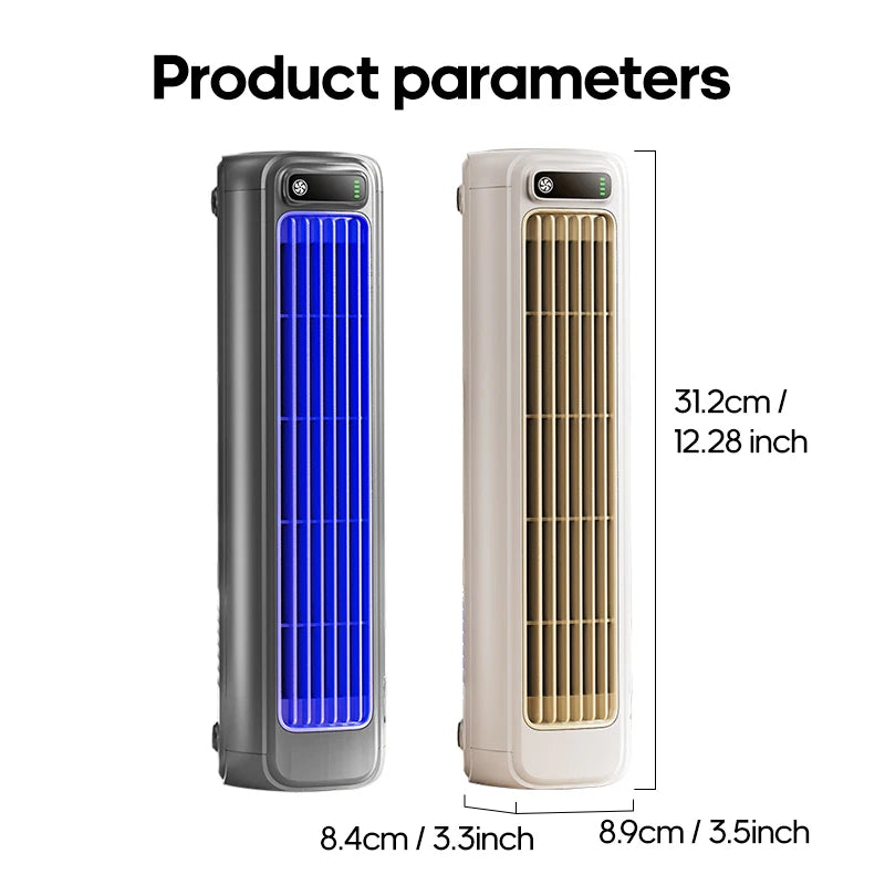 KINSCOTER ventilateur de climatiseur de bureau sans perçage 3 vitesses de refroidissement ventilateur mural Rechargeable silencieux pour la maison cuisine salle de bain