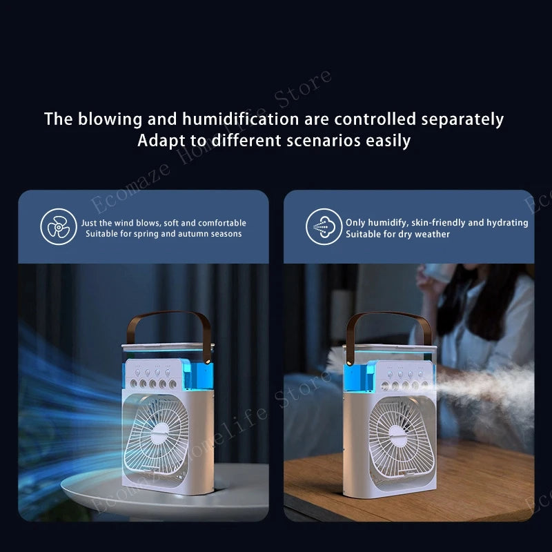 Ventilateur humidificateur portable Xiaomi, climatiseur domestique, petit refroidisseur d'air, hydrorefroidissement, réglage de l'air pour le bureau, ventilateur 3 vitesses, nouveau
