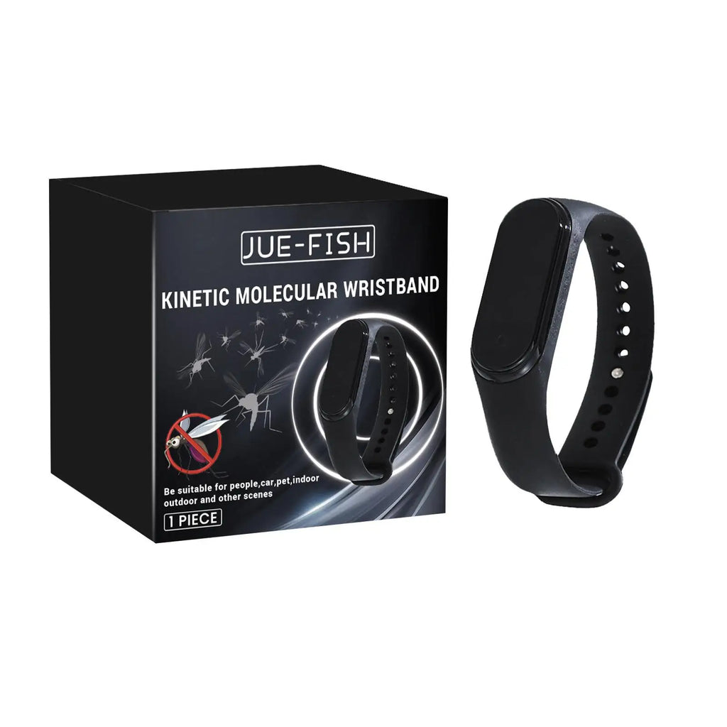 bracelet anti-moustiques portable, unisexe, physique et ultrasonique, non chimique, pour la maison et l'extérieur, comprend 2 piles