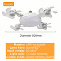 Ventilateur de plafond avec ampoule E27 3/4 pales 2 en 1, design drone, télécommande, AC 85-265V, pour maison, chambre, restaurant