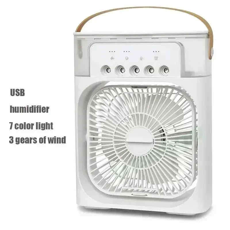3 en 1 nouveau ventilateur climatiseur ménage petit refroidisseur d'air LED veilleuse Portable humidificateur réglage de l'air ventilateur bureau maison ventilateur
